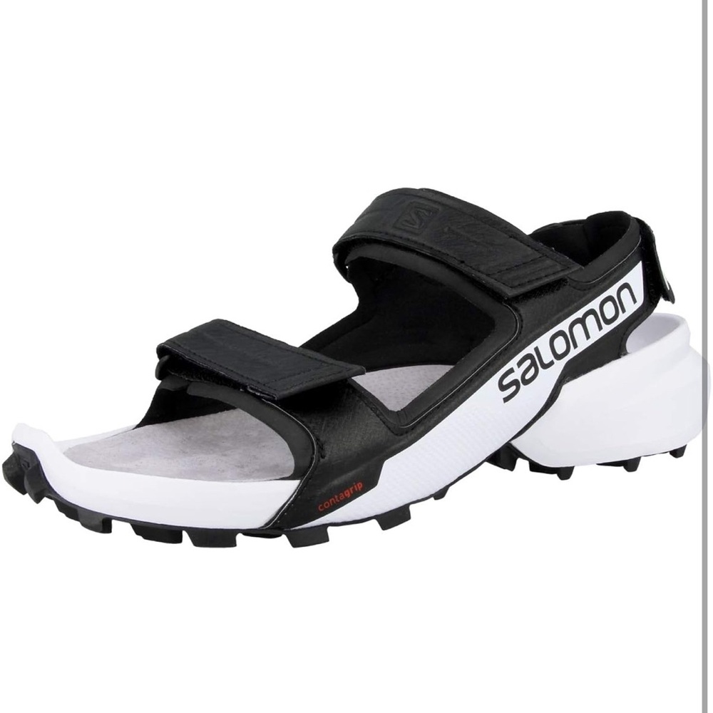 SALOMON L4091410024 UNISEX 5/6 SPEEDCROSS SANDAL HIKING SHOES BLACK / WHITE New